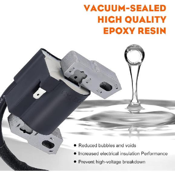 HIPA 590454 Катушка зажигания Совместима с Brigg Stratt 799381 790817 692605 802574 Якорь магнето