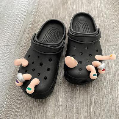 3D Шармы для обуви Смешной палец Для DIY Подходящие аксессуары для обуви Ручное украшение обуви Для детей Мальчиков Девочек Мужчин Женщин Вечеринка Бир