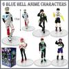 BLUE LOCK Аниме Фигурки Кукла Исаги Йоичи Наги Сейширо Бачира Мегуру Микаге Рео Фигурка Модель Игрушки для Детей Подарок