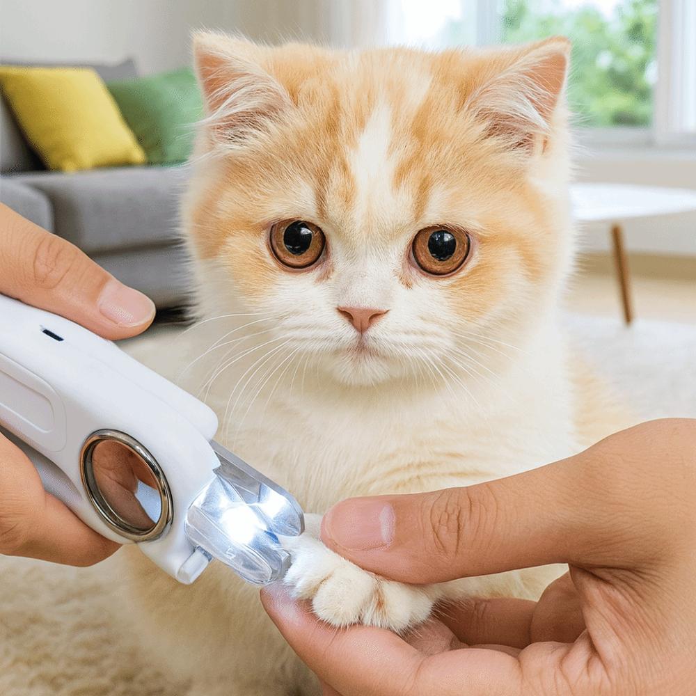 USB Rechargeable Cat Nail Grinder Quiet Operation Pet Nail Clippers  Pet Paw Care