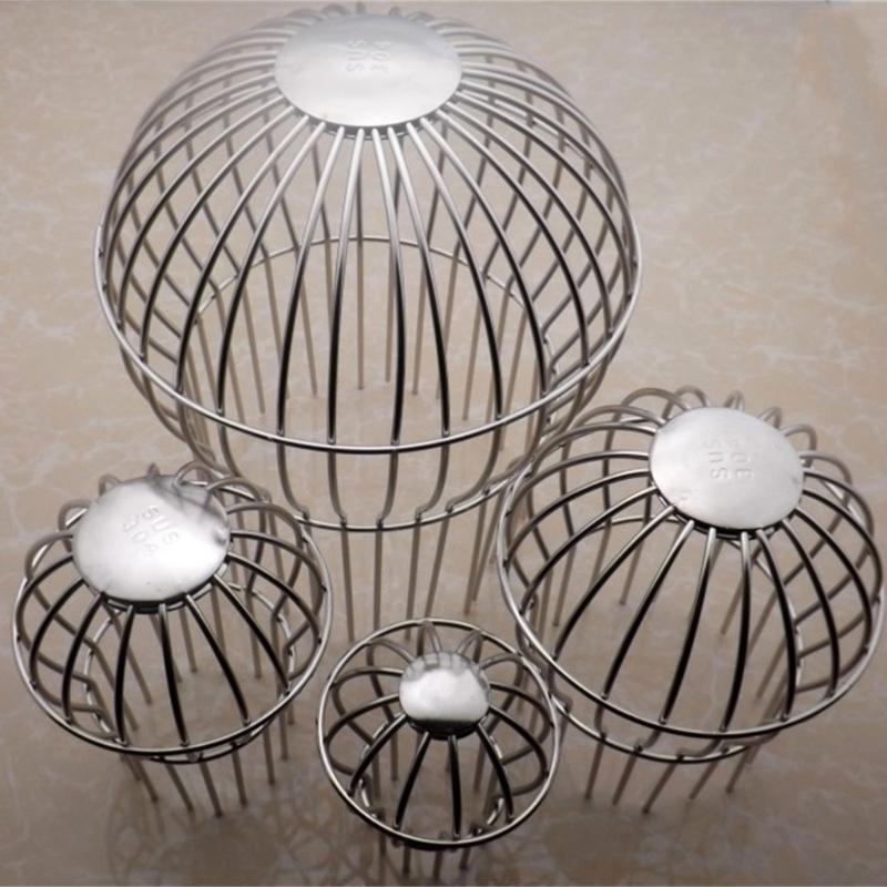 Улучшенные сферические листвоуловители, крышка для слива, стальная конструкция против засорения, сливная решетка для крыши, балкона, простая установка