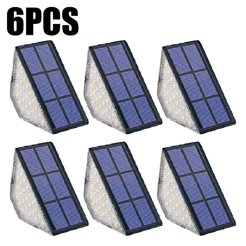 Светодиодный светильник для лестницы, уличный светильник IP67, водонепроницаемый, солнечный светильник с линзой, противоугонный, декоративный светильник для садовой террасы