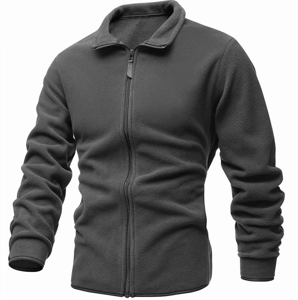 Куртка мужская двусторонняя флисовая однотонная повседневная армейская тактическая куртка с капюшоном пальто термобелье верхняя одежда софтшелл ветровка