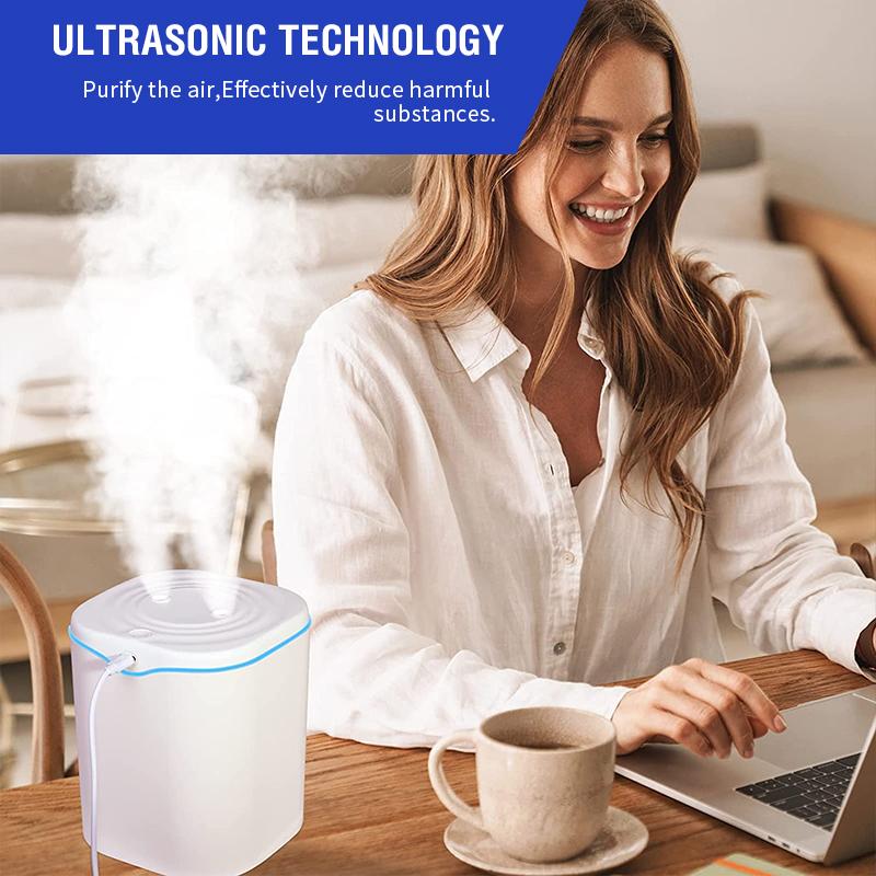 2200ml Double Spray Air Humidifier Essential Oil Diffuser Ultrasonic Air Diffuser Electric Aroma Diffuser Humidifier Air