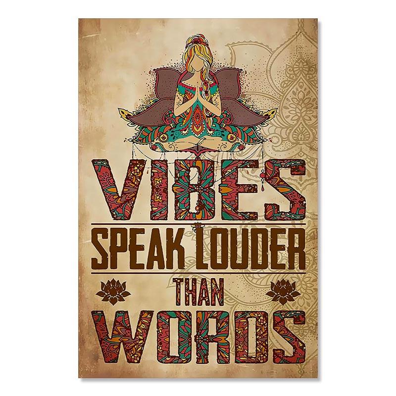 Винтажные постеры и принты для йоги, пробуждения чакры, движения рук для любителей йоги, расслабляющая картина на холсте, современные настенные картины для домашнего декора