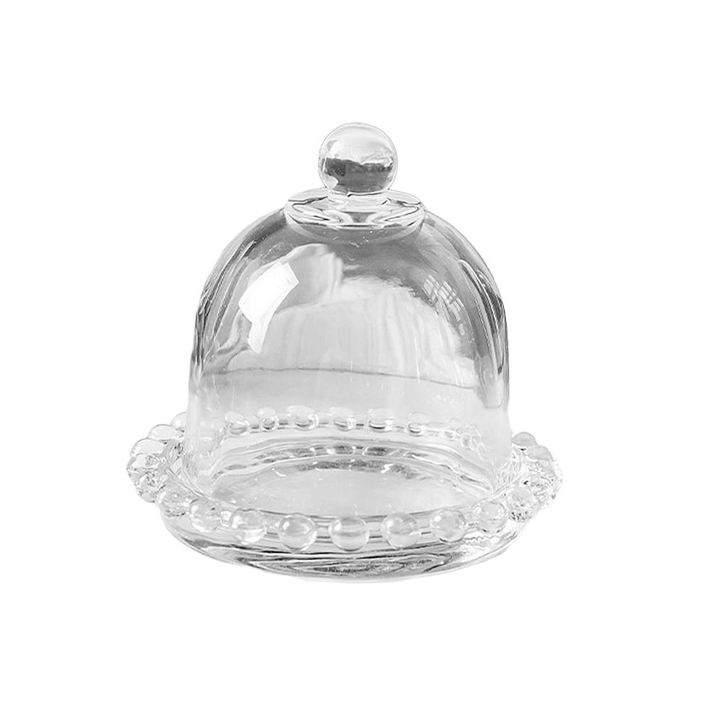 Glass Craft Dessert Storage Stand Transparent Dessert Table Ornaments Cake Serving Tray Hotels