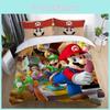 Super Mario Cartoon Single Panel Duvet Cover Set Bedding For Bedroom Decor