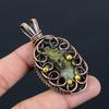 Dragon Blood Jasper Gemstone Pure Copper Wire Wrapped Handmade Jewelry Pendant