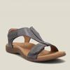 Ladies Flat-bottomed Arch Massage Velcro One-word Casual Beach Sandals