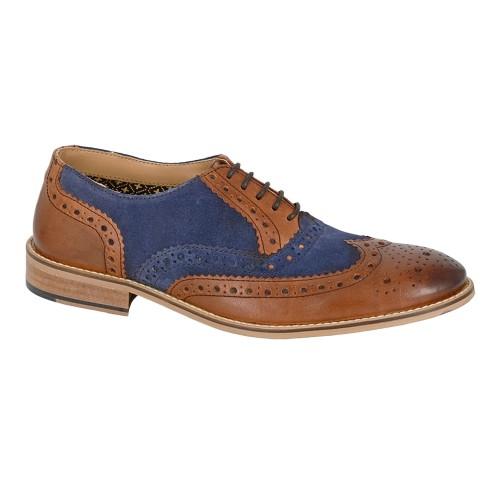 Roamers Mens Leather Brogues