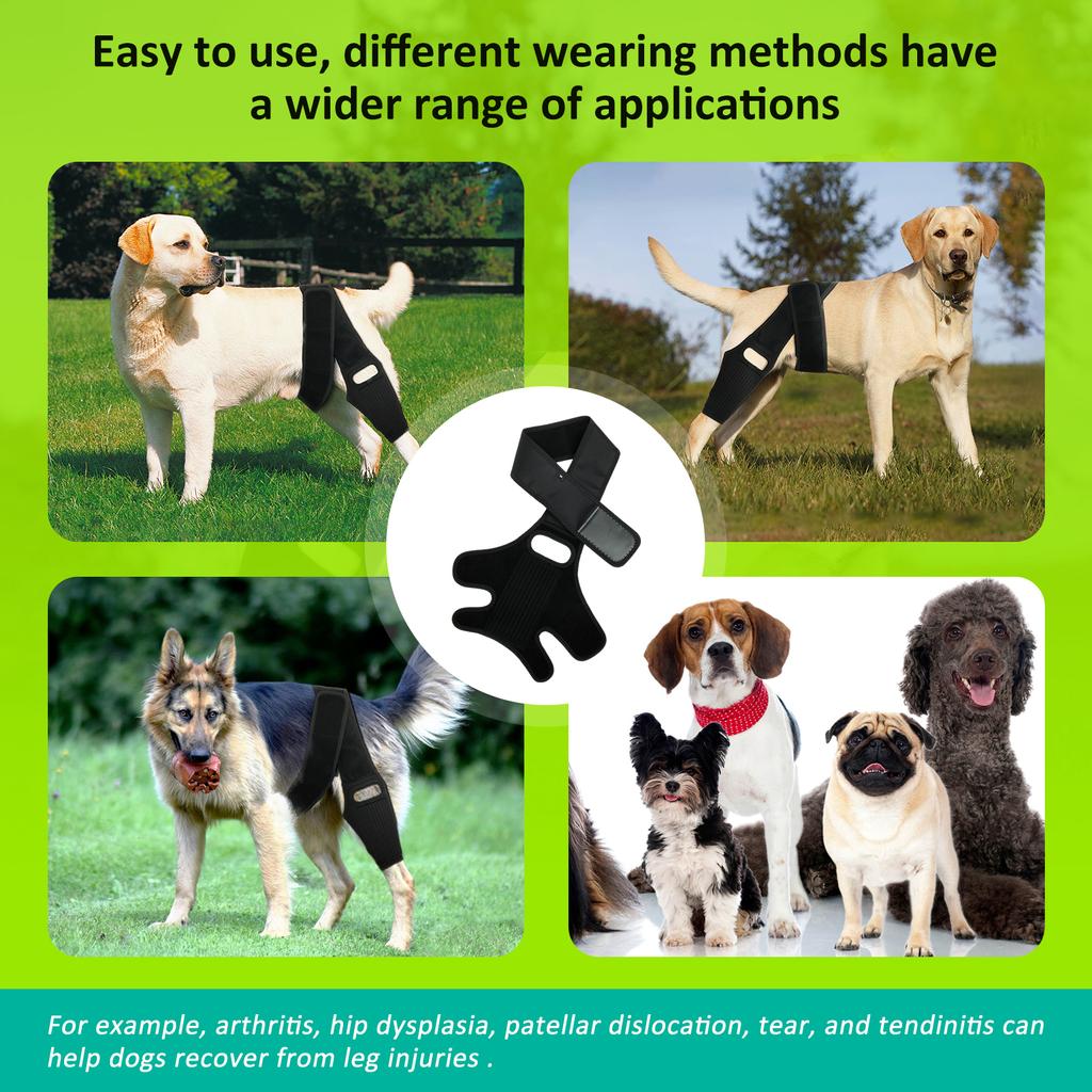 Pet Knee Brace Adjustable Comfortable Dog Leg Hip Brace Support Bar for Dog Hip Luxating Patella Post-operative Fixation New