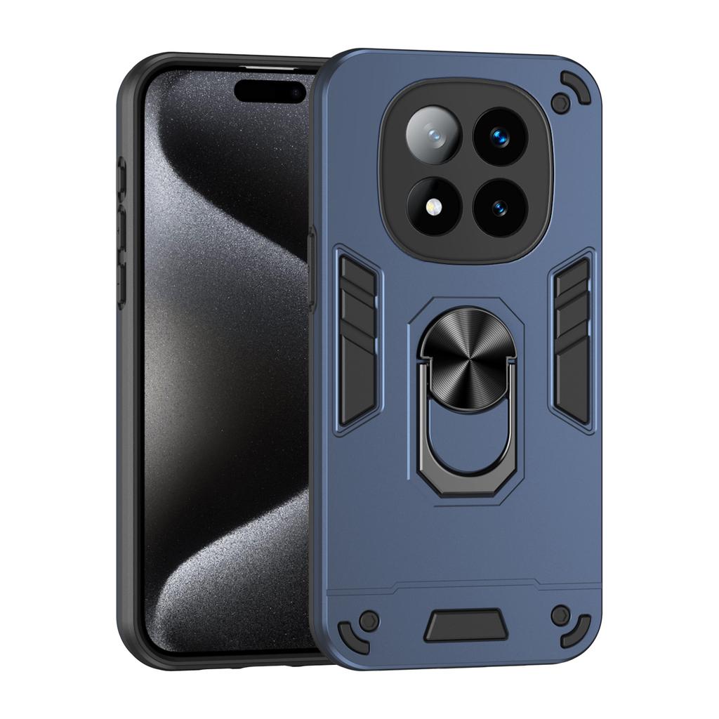 Military Armor Shockproof Case For Xiaomi Redmi Note 14 Pro Plus Note 14 Pro+ 5G Protective Cover Ring Stand Holder Fundas Coque