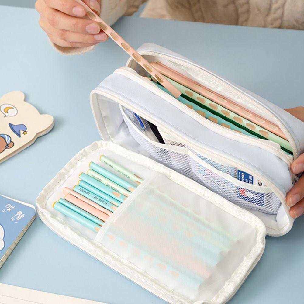 Large Capacity Pencil Case Dirt-proof Stationery Organizer High Quality Pen Box Gift