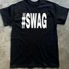 #SWAG Графическая футболка Y2K Смешной мем Стритвир Хлопковая футболка