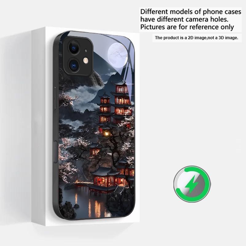 Светлячковая тропа в лунном свете Подходит для iPhone 16E 17 Pro Max 15 Pro 14 13 Plus 12 mini 11 16 Air 17Pro магнитное стекло Чехол для телефона