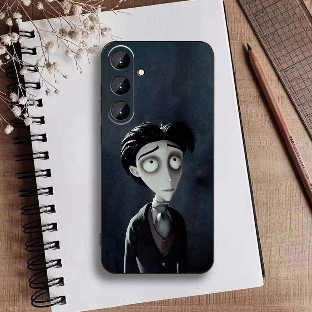 Чехол для телефона K-Corpse Bride для Samsung Galaxy A73,21,22,32,71,53,52,51,80,5G Мягкий черный чехол