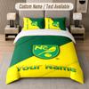 Постельное белье на заказ, узор Norwich City, печать имени/текста, 1 пододеяльник плюс 2 наволочки, домашний текстиль