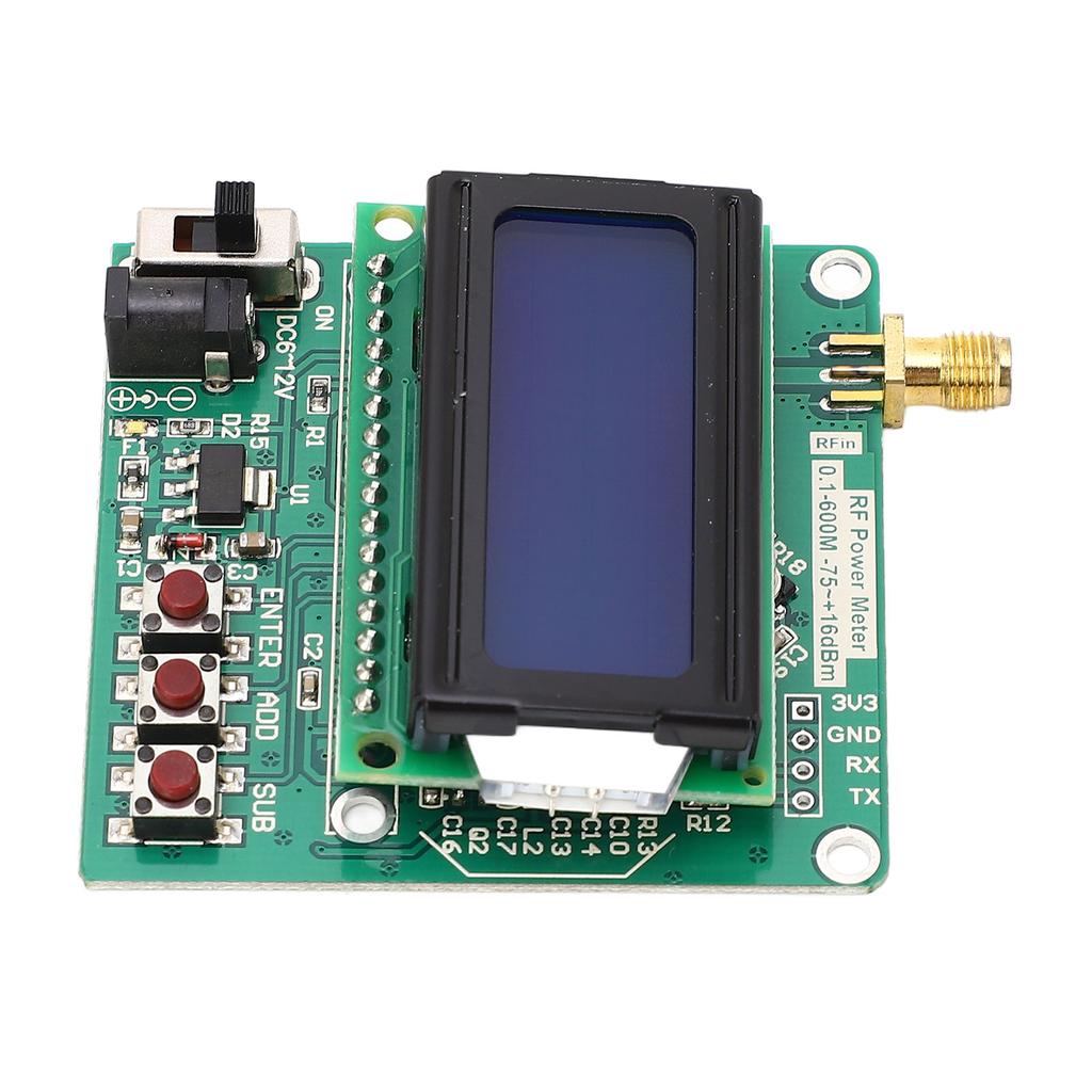 Измеритель мощности ВЧ Цифровой дисплей Настраиваемое ослабление мощности Логарифмический детектор Усилители ?75 к