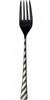 Nagao Dinner Fork Stainless Steel Black Oxide Laser Processed Made In Japan -Black- 18.5cm 18-8