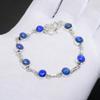 Lapis Lazuli Gemstone Handmade 925 Sterling Silver Bracelet Natural Lapis Lazuli Gemstone Lapis Lazuli Jewelry Bracelet For Gifts