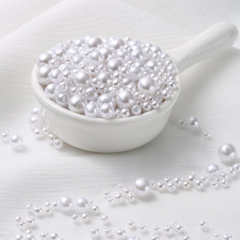 3-8 мм Смешанные Круглые Прямое Отверстие Жемчуг Хайлайт АБС Круглый Жемчуг 600-800 Штук DIY Аксессуары для Одежды Ожерелье