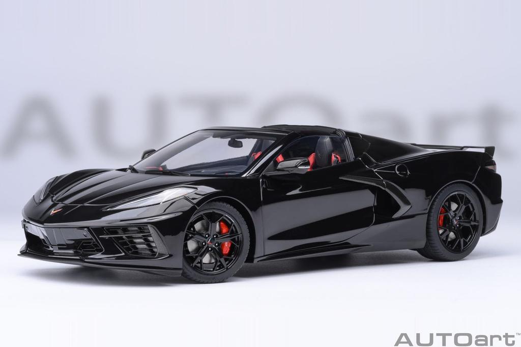 AUTOart Chevrolet Corvette Stingray Z51 Black Finished Product 1/18 (C8)