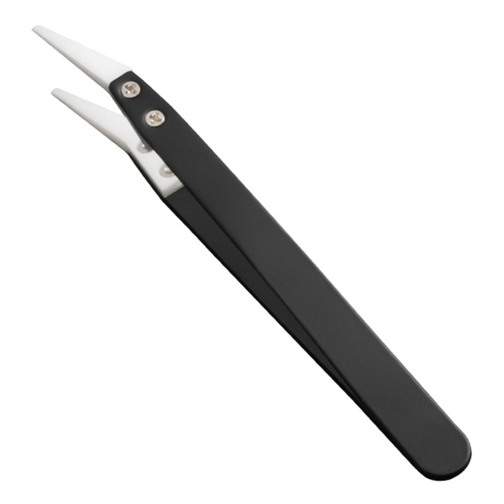 Керамические пинцеты с прямыми/изогнутыми кончиками, антистатические промышленные пинцеты, зажимной инструмент