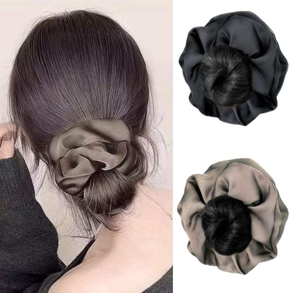 Hair Ties Ball Head Wig Bride Hairpiece Scrunchie Chignon Stylish Synthetic Hair Bun Daily