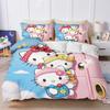 Hello Kitty 3D Детский Комплект Постельного Белья Пододеяльник Комплекты Комфорт Подходит Для Детей И Взрослых Милый Печатный Мультяшный