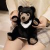 1pc Simulated Black Bear Plush Toy Stuffed Likfelike Panda PLushies for Boys Birthday Gift Home Decor