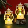 Рождественский фонарь, винтажный портативный светильник на батарейках, украшение для дома, беспламенная электронная лампа-свеча, ночник, товары для вечеринок, подарок