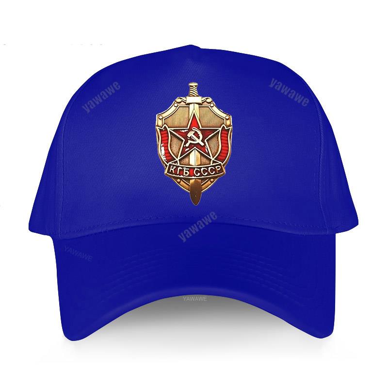 New Arrival Short Visor Hat Men Yawawe Caps KGB Badge CCCP Russian Russia Hip-hop Baseball Cap Cotton Women Summer Hats