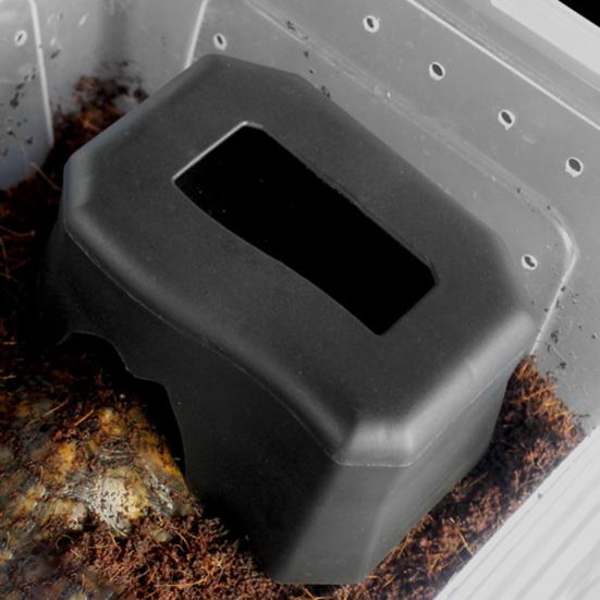 Терраса для рептилий Противоскользящая Гладкая поверхность Твердая устойчивость к царапинам Без заусенцев Отдых для сна с кормушкой