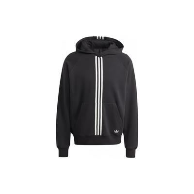 adidas Оригинальная толстовка с трилистником, зимняя толстовка с тремя полосками, мужская толстовка с цветными блоками, черная IP9485