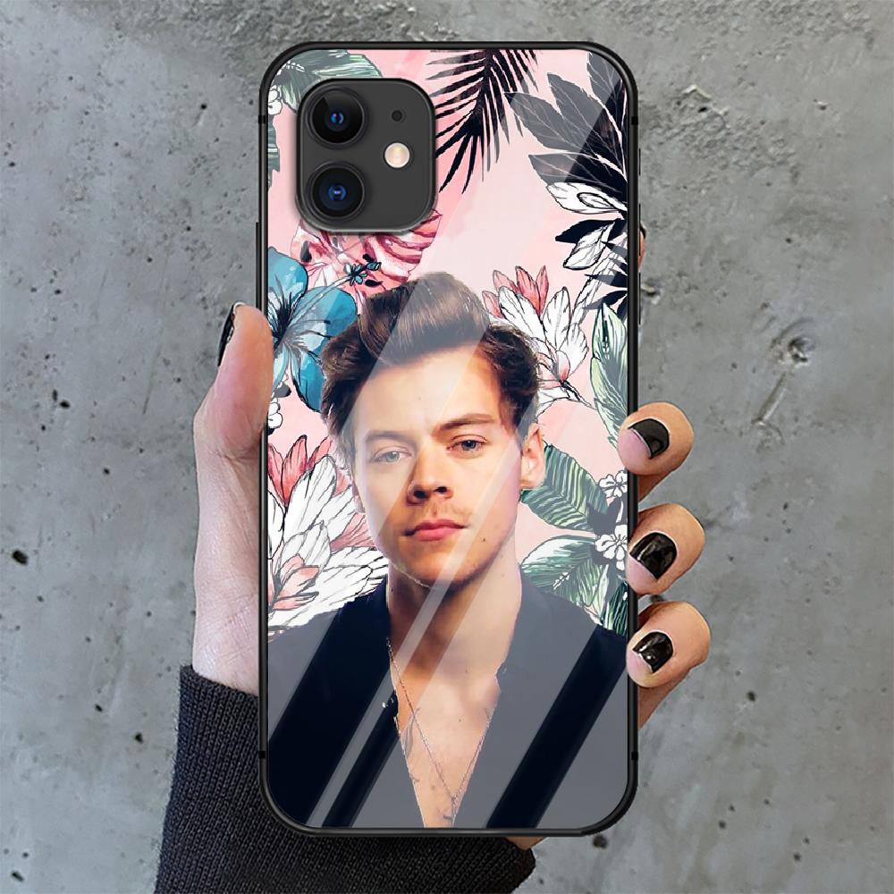 One Direction 1D Tempered Glass Phone Case Cover For IPhone 6 7 8 11 12 13 x xs xr pro max Plus Samsung Galaxy Xiaomi Redmi Tpu Hot 3D Cover