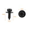 30pcs Car Wheel Arch Screw Retainer Fastener Clips Fits For Toyota 90159-60498 Car Accessories Auto Fastener Clips