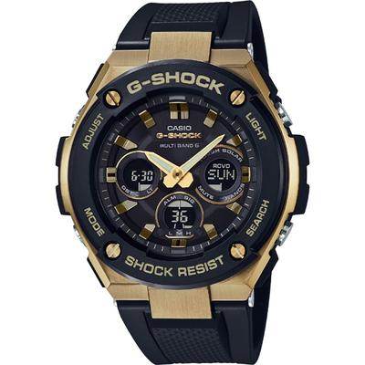 G-SHOCK GST-W300G-1A9JF [G-SHOCK G-STEEL Radio Wave Solar Средний размер] Круглые часы черного цвета