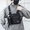 Functional Sports Running Vest Bag Work Vest Bag Tactical Chest Bag Women's and Men's Mobile Phone Storage Bag