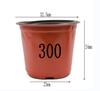 Two-Color Soft Plastic Flower Pot for Succulents, Seedlings, and Nursery, Thickened Nutrient Cup, Disposable Planting Pot.