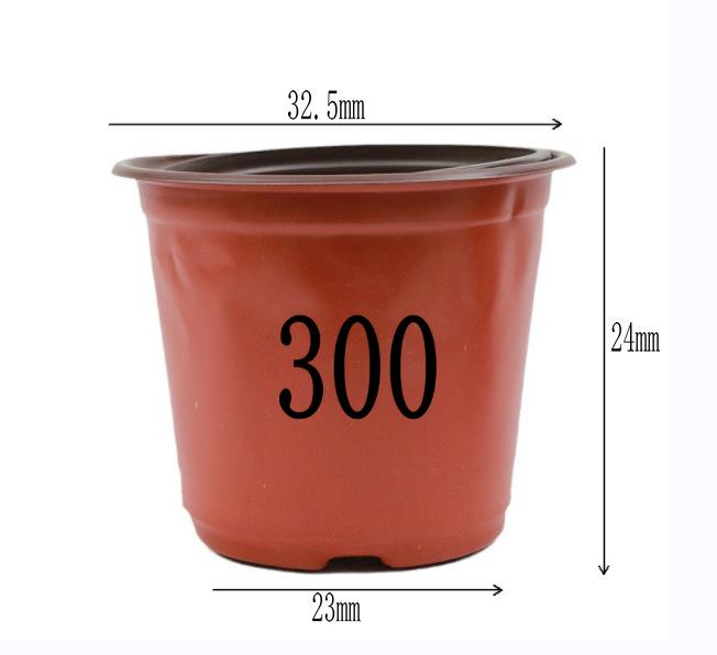 Two-Color Soft Plastic Flower Pot for Succulents, Seedlings, and Nursery, Thickened Nutrient Cup, Disposable Planting Pot.