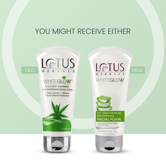 Lotus Herbals 3 в 1 Глубоко очищающая пенка для лица 100 г (Упаковка из 2 шт.)