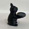 French Bulldog Statue Tray Organizer for Keys Candy Jewelry Earrings Modern Art Dining Table