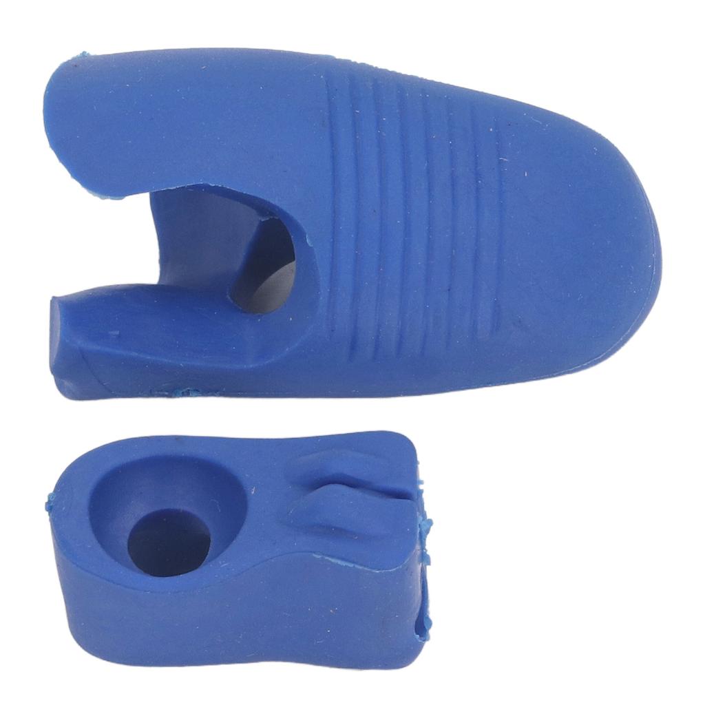 2 Pcs Violin Bow Grip Corrector Soft Reusable Silicone Violin Viola Bow Hold Teaching Aid Blue