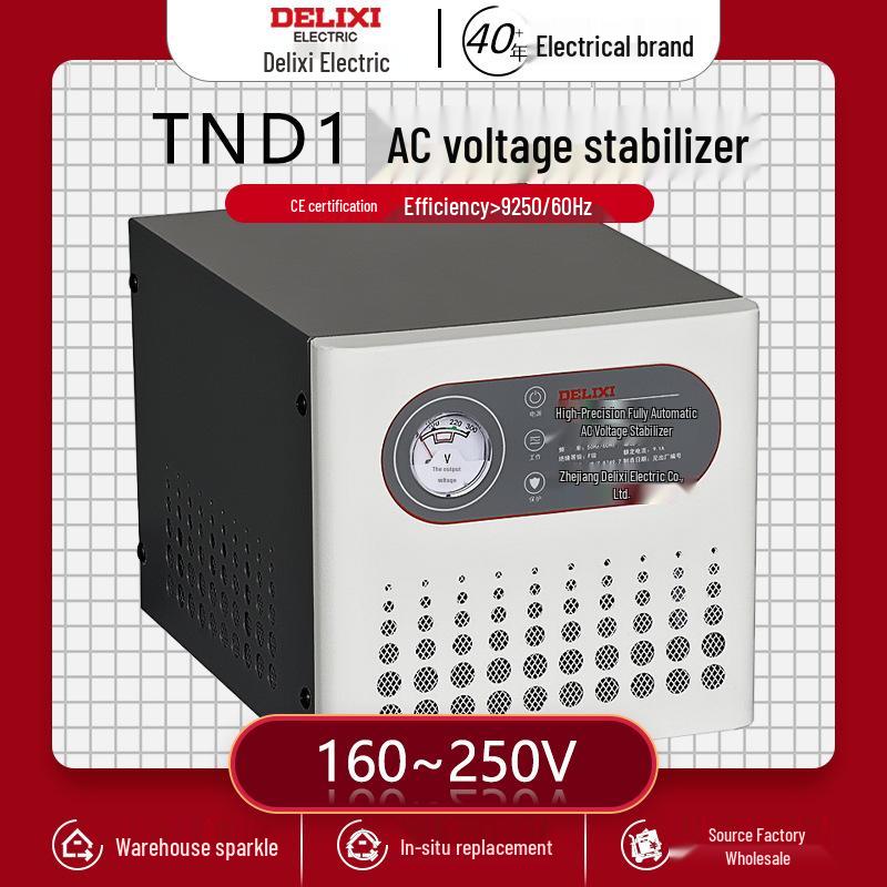 Однофазный AC стабилизатор напряжения DELIXI TND 2K с сердечником из чистой меди