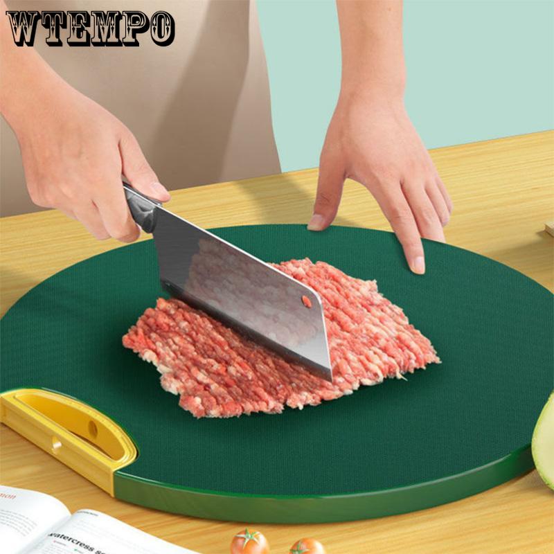 High-value Chopping Household Antibacterial and Mildew-proof Thickened Board PE Chopping Cutting Board Rolling Knife Board Kitchen Ornaments