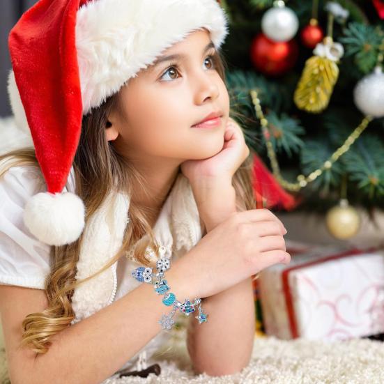 Bracelet DIY Advent Calendar 2025 Bracelet Making Kit Christmas Charm Beads Countdown Calendar Jewelry Making Kit for Adults Women Teens Xmas Gifts