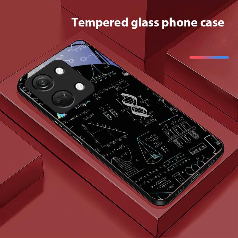 Учебные элементы для OnePlus Nord 3 5 6T 7 Pro 8 12 10T Reno8 Lite 5G 10R Nord N30 Чехол для телефона из закаленного стекла с твердой оболочкой Черный