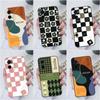 Чехол для телефона для OPPO A94 A91 A83 A96 A76 A73 A93 A72 A78, роскошный противоударный чехол для мобильного телефона, матовый мягкий силиконовый чехол с клетчатым узором, сумки для телефона для бампера OPPO