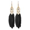 Women Drop Earrings Synthetic Feather Bohemia Creative Tassels Dangle Earrings Dangle Earrings Prom Jewelry