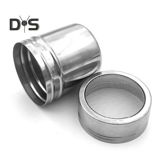 Сито для специй из нержавеющей стали с крышкой, вращающаяся крышка с мелкой сеткой, банка для приправ для перца, кофейного порошка, специй для барбекю, пищевая соль, сахарница